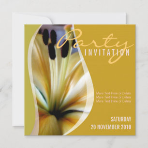 Lily-Blumenparty + Einladung für jeden Anlass