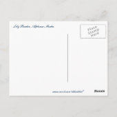 Lily Border von Alphonse Mucha Postkarte (Rückseite)