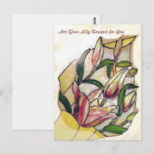 Lily Bouquet Celebration Gift Postkarte (Vorne/Hinten)