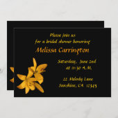 Lily Brautparty Einladung (Vorne/Hinten)