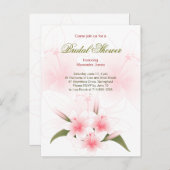 Lily Brautparty Party Einladung (Vorne/Hinten)