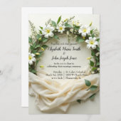 Lily Bridal Wreath Einladung (Vorne/Hinten)