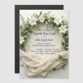 Lily Bridal Wreath Magneteinladung (Vorne/Hinten)
