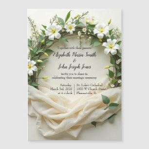 Lily Bridal Wreath Magneteinladung