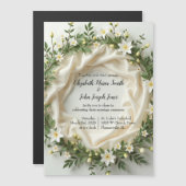 Lily Bridal Wreath Magneteinladung (Vorne/Hinten)