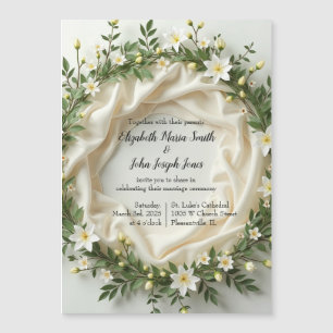 Lily Bridal Wreath Magneteinladung