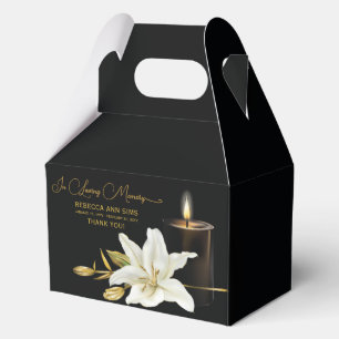 Lily Candle Funeral Geschenkschachtel