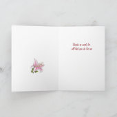 Lily Care Giver Appreciations Card Dankeskarte (Innenseite)