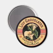 Lily Chocolates Magnet (Vorderseite/Rückseite)
