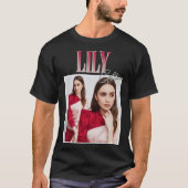 Lily Collins Classic T - Shirt (Vorderseite)