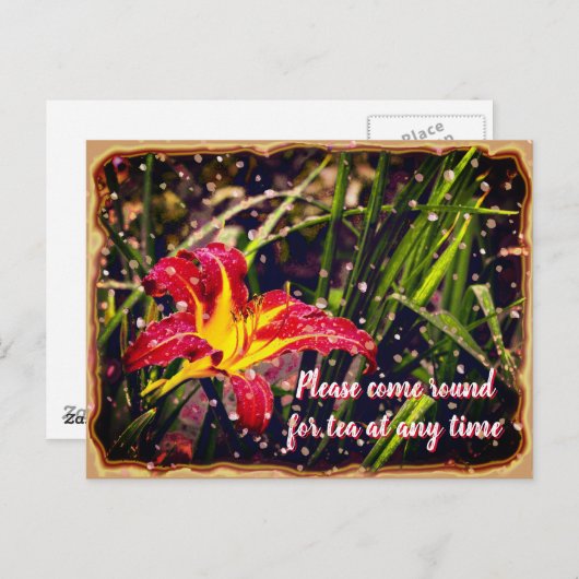 Lily Come for Tee Postkarte (Vorne/Hinten)