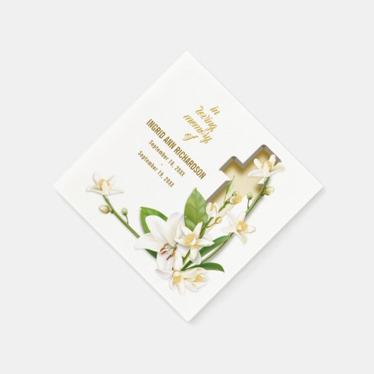 Lily Cross Beunerty Memorial Serviette (Ecke)