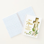 Lily Cross Personalisiert Scripture Verse Notizblock (Innenseite)