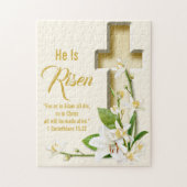 Lily Cross Personalisiert Scripture Verse Puzzle (Vertikal)