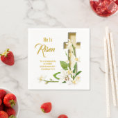 Lily Cross Scripture ist er verschwiegen Serviette (Beispiel)