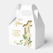 Lily Cross Scripture Oster Er ist verschont Geschenkschachtel (Rückseite)