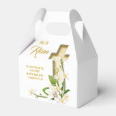 Lily Cross Scripture Oster Er ist verschont Geschenkschachtel (Vorderseite)