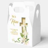 Lily Cross Scripture Oster Er ist verschont Geschenkschachtel (Geöffnet)