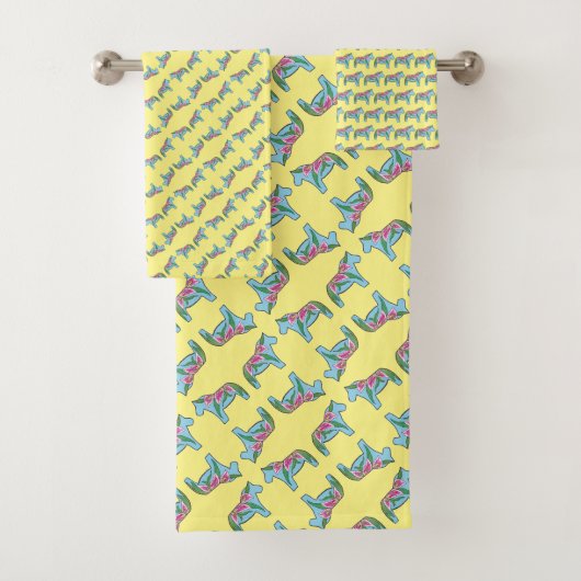 Lily Dala Horse von Julia Persson-Morrill Badhandtuch Set (Insitu)