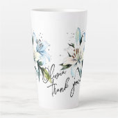Lily "Danke!" Editable Slogan & Name Milchtasse (Vorderseite)