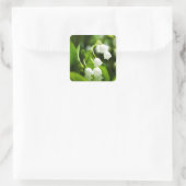 Lily der Blume Quadratischer Aufkleber (Tasche)