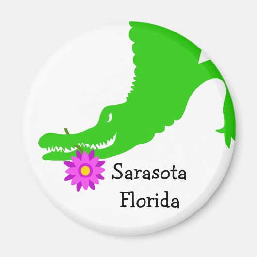 Lily, der Sarasota-Alligator Magnet (Vorne)