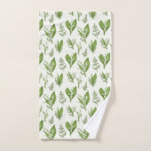 Lily der Valley Blume und Blätter Botanische Badhandtuch Set (Handtuch)