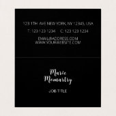 Lily der wilden Blume Visitenkarten (Innenseite Aufgefaltet)