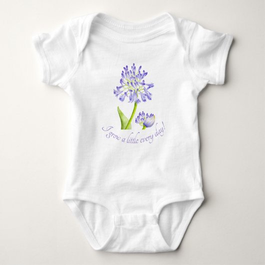 Lily des Nils auf einem Baby Bodysuit Baby Strampler (Vorderseite)