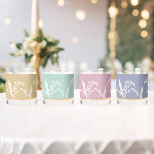 Lily des Tales Blumen maßgeschneiderte Background Whiskyglas