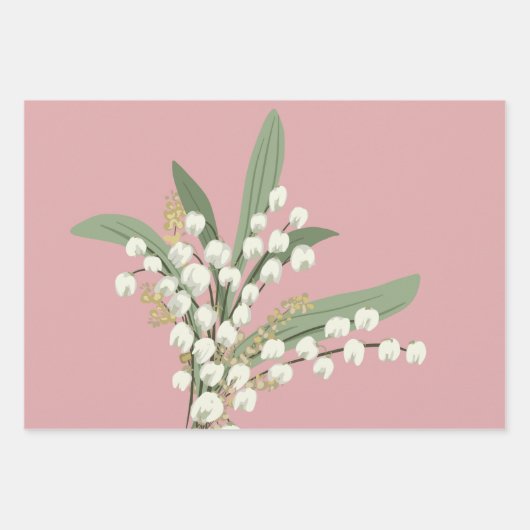 Lily des Tales Floral Geschenkpapier Set (Vorderseite 3)