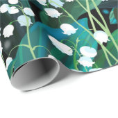 Lily des Tales. Nahtloses Hintergrundmuster Geschenkpapier (Rolleneckpunkt)