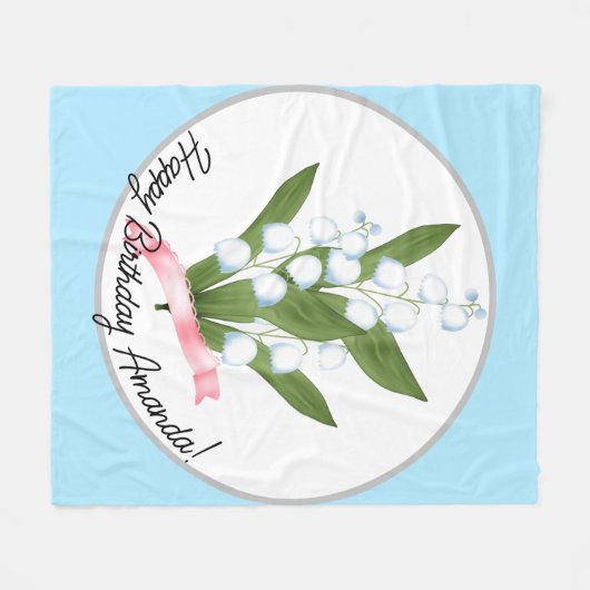 Lily des Tales, Retro Fleecedecke (Vorderseite (Horizontal))