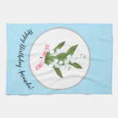Lily des Tales, Retro Geschirrtuch (Horizontal)