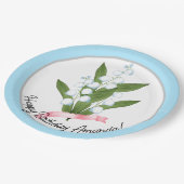 Lily des Tales, Retro Pappteller (Schrägansicht)