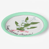 Lily des Tales, Retro Pappteller (Schrägansicht)