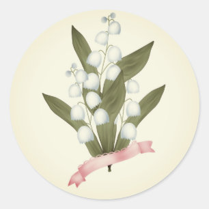 Lily des Tales, Retro Runder Aufkleber