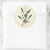Lily des Tales, Retro Runder Aufkleber (Tasche)