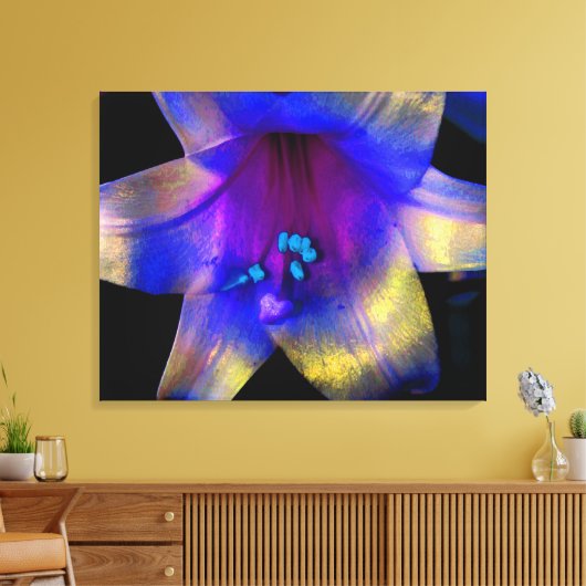 Lily digital Enhanced Leinwand Wrap Quad (Insitu (Wohnzimmer))