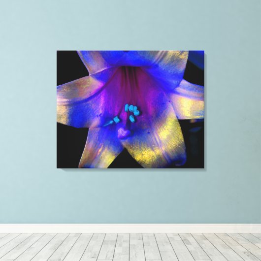 Lily digital Enhanced Leinwand Wrap Quad (Insitu (Holzboden))