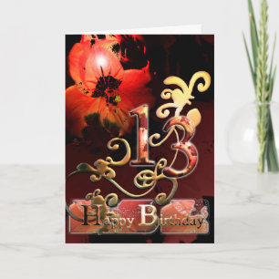 Lily Dream Blume Happy Birthday Nature Card Karte