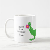 Lily - ein ernstlich skurriler Alligator Kaffeetasse (Links)