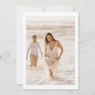Lily - Elegante monochrome Save-the-Date-Karte mit Save The Date