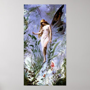 Lily Fairy Vintage Kunst, Dichtung und Musik Luis  Poster