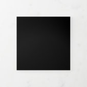 Lily Floral Hand Drawn Script Wedding Dreifach Gefaltete Einladung (Cover)