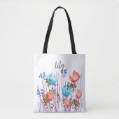 Lily Floral Monogram Tasche (Vorderseite)