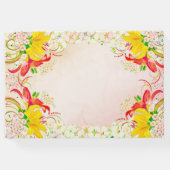 Lily Flower Garden Wedding Gästebuch (Rückseite)