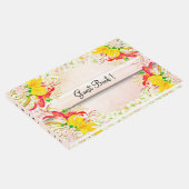 Lily Flower Garden Wedding Gästebuch (Ecke)