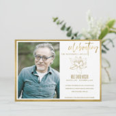 LILY FOTO CELEBRATING LIFE MEMORIAL SERVICE CARD DANKESKARTE (Stehend Vorderseite)