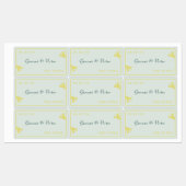 Lily Frame Wedding Favor Etiketten (Blatt)